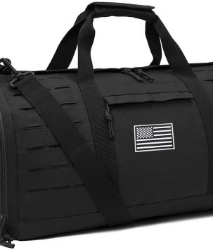 40L Military Tactical Duffle Bag For Men Sport Gym Fitness Tote Travel Training Workout With Shoe Compartment Basketball Football Weekender
